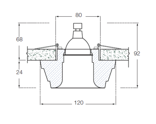 Гипсовый светильник SvDecor SV 7005 белый 120*120 мм