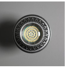 Гипсовый светильник SvDecor SV 7192 ASL серебро ф110 мм