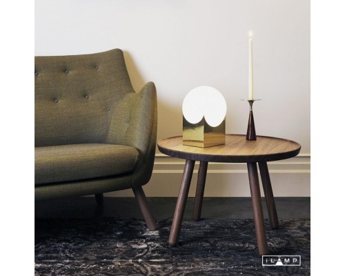 Настольный светильник iLamp GOLDEN 10213T/1-D200 MATT GOLD&WHITE
