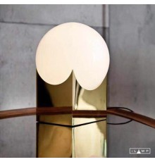Настольный светильник iLamp GOLDEN 10213T/1-D200 MATT GOLD&WHITE