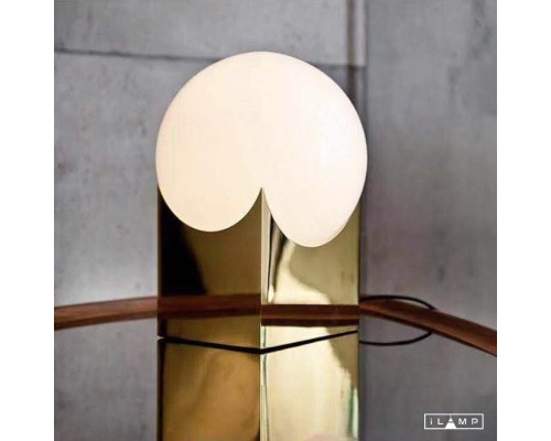 Настольный светильник iLamp GOLDEN 10213T/1-D200 MATT GOLD&WHITE