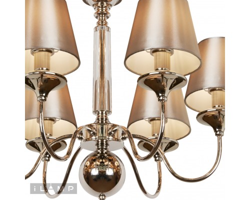 Подвесная люстра iLamp Rolling P2406-6 Nickel