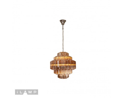 Подвесная люстра iLamp Destiny MD0267-7B CHROME+BROWN