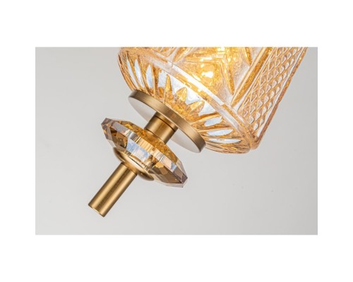 Светильник подвесной Belfast Herbison A1952 / A3 CA GL Золотой / Стекло / Янтарный