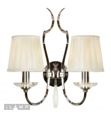 Настенный светильник iLamp Charm W2508-2 Никель+беж