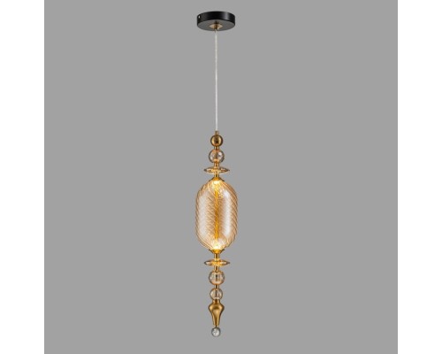 Светильник подвесной Belfast Herbison A1933 / D / A3 CA GL Золотой / Стекло / Янтарный