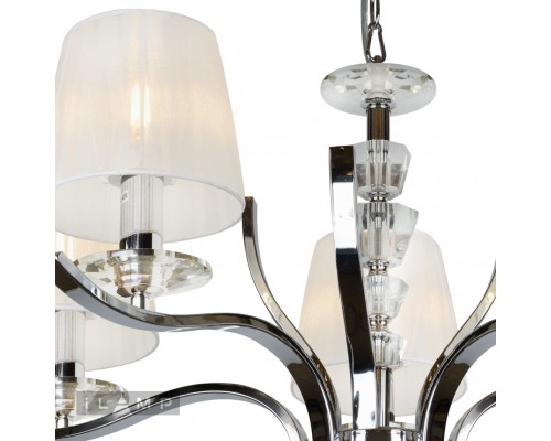 Подвесная люстра iLamp Omega RM5231/5 Хром