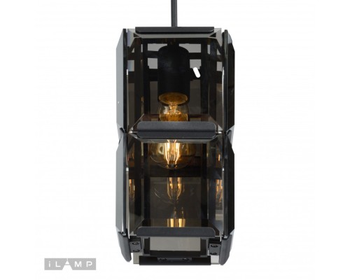 Подвесная люстра iLamp Panorama 10490-1P Черная