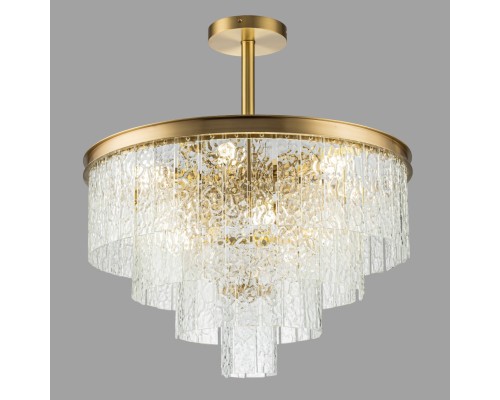 Подвесная люстра Belfast Harland 6308-6 BR CL Латунь / Стекло