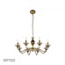 Подвесная люстра iLamp Flo YT2049-8 Золото+Коньяк