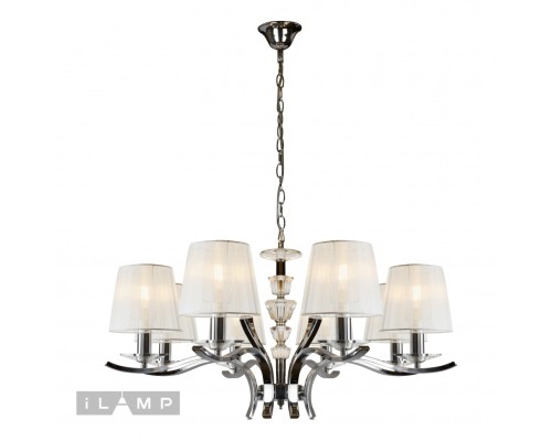 Подвесная люстра iLamp Omega RM5231/8 Хром