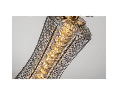 Светильник подвесной Belfast Herbison A1952 / A3 GR GL Золотой / Стекло / Серый