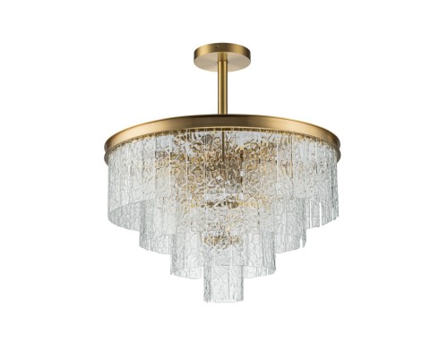 Подвесная люстра Belfast Harland 6308-6 BR CL Латунь / Стекло