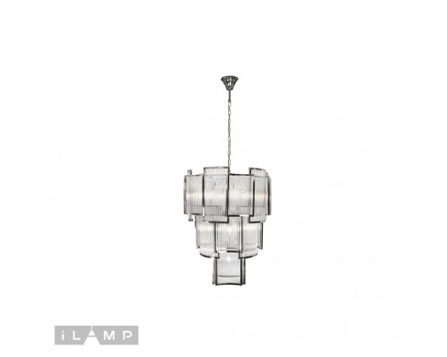 Подвесная люстра iLamp Tribeca MD0276-11 CHROME+SMOKY GRAY
