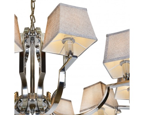 Подвесная люстра iLamp Hilton 6943-10 Хром+серый