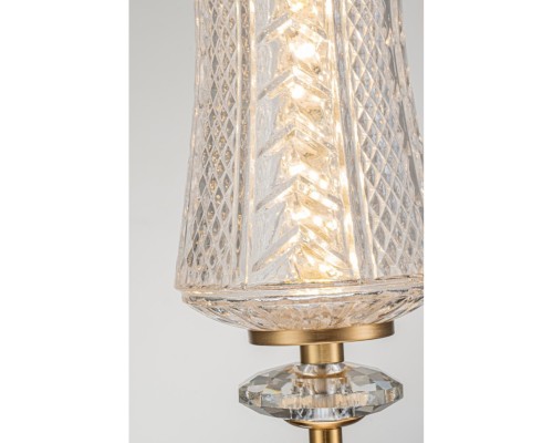 Светильник подвесной Belfast Herbison A1952 CL GL Золотой / Стекло / Прозрачный