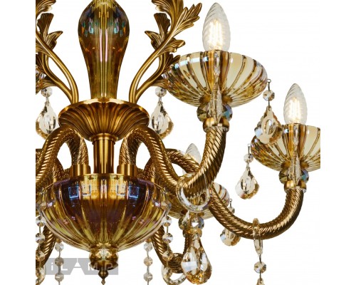 Подвесная люстра iLamp Asia 81069-6 Бронзовая