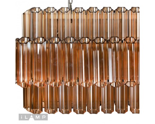 Подвесная люстра iLamp Destiny MD0267-14B CHROME+BROWN