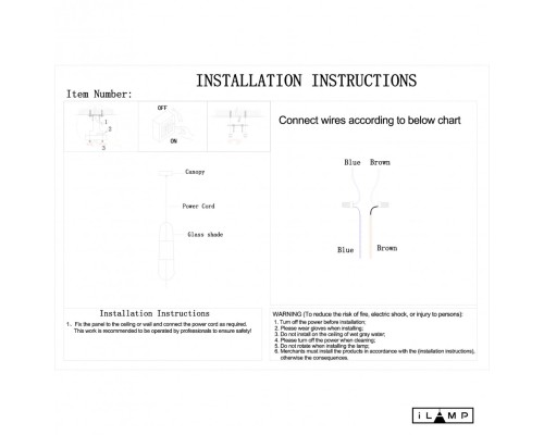 Подвесной светильник iLamp DROP 8121P AMBER