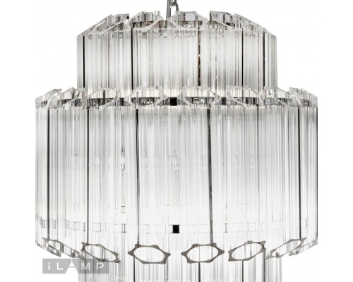 Подвесная люстра iLamp Destiny MD0267-4A CHROME+CLEAR