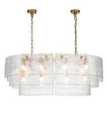 Люстра подвесная Belfast Erskine 22352 / 1000 / 12 GL CL Золотой / Стекло