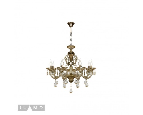 Подвесная люстра iLamp Asia 61079-8 Бронзовая