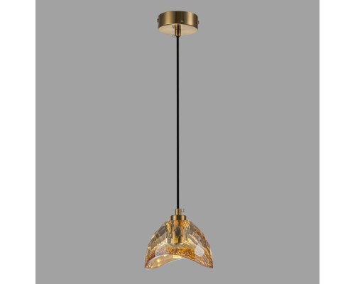 Подвесной светильник Belfast Millfield D33331-1 GL CA Янтарный