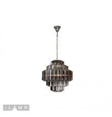 Подвесная люстра iLamp Destiny MD0267-7A CHROME+SMOKY GRAY
