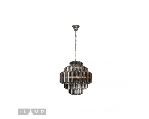 Подвесная люстра iLamp Destiny MD0267-7A CHROME+SMOKY GRAY