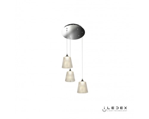 Подвесной светильник iLedex Flora WD8007-3 Хром