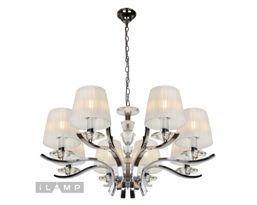 Подвесная люстра iLamp Omega RM5231/8 Хром