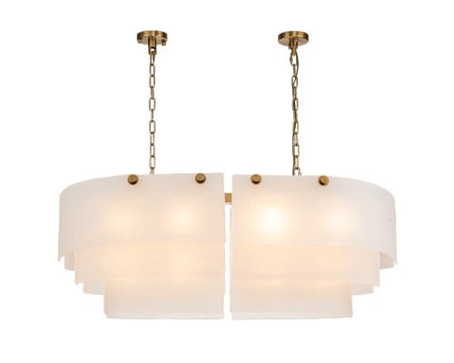 Люстра подвесная Belfast Erskine 22352 / 1000 / 12 GL MT Золотой / Матовое Стекло