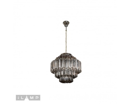 Подвесная люстра iLamp Destiny MD0267-7A CHROME+SMOKY GRAY