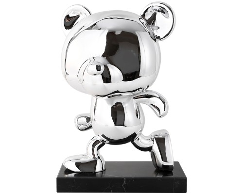 Статуэтка настольная  ArtHomeDecor BUSY BEAR 6710 M SILVER