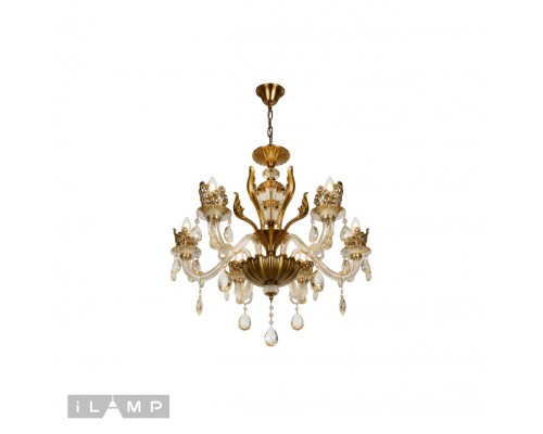 Подвесная люстра iLamp Asia 61078-6 Бронзвая