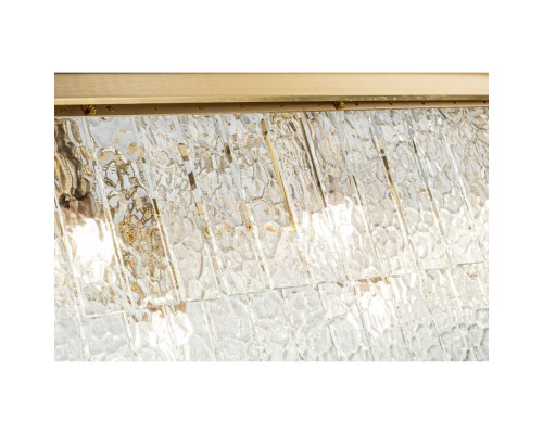 Подвесная люстра Belfast Harland 6308-10C BR CL Латунь / Стекло