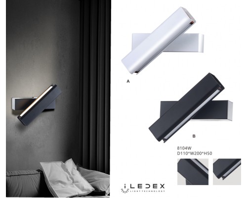 Настенный светильник iLedex FIREFOX 8104W-10W-3000K BLACK