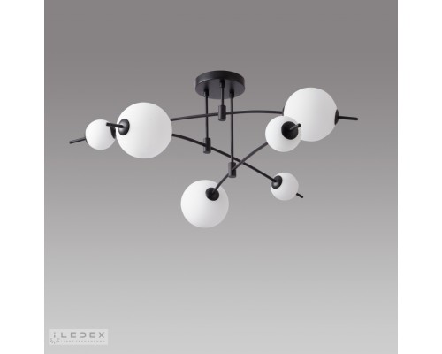 Светильник потолочный iLedex Epical 6827-6 BK+WH