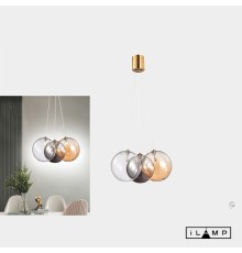 Подвесной светильник iLamp DROP 8110P/3 BRASS&MULTI COLOR