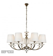 Подвесная люстра iLamp Hilarious P9397-8 Никель+белый