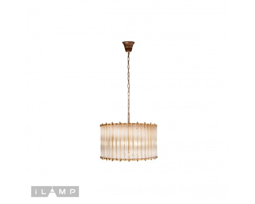 Подвесная люстра iLamp Manhattan MD0266-4B ANTIQUE BRASS