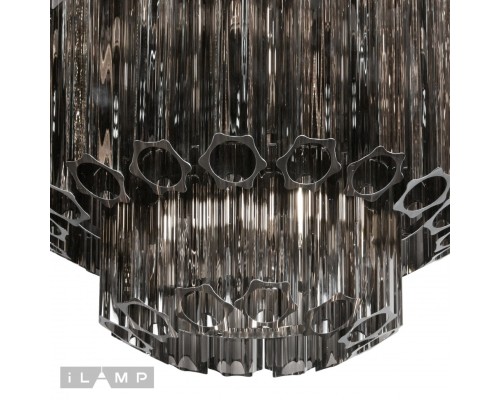 Подвесная люстра iLamp Destiny MD0267-4 CHROME+SMOKY GRAY
