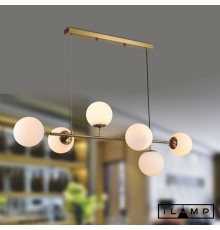 Подвесной светильник iLamp GOLDEN 9136P/6 GOLD&WHITE
