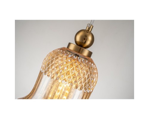 Светильник подвесной Belfast Herbison A1953 / B / A3 CA GL Золотой / Стекло / Янтарный