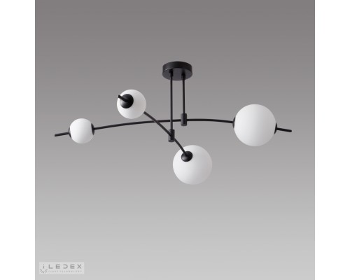 Светильник потолочный iLedex Epical 6827-4 BK+WH