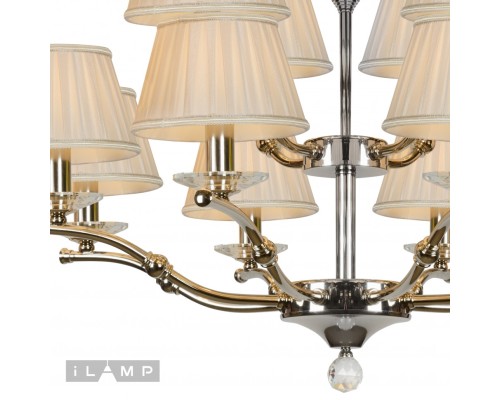 Подвесная люстра iLamp Vivaldi 85125/8+4 Хром