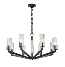 Подвесная люстра Belfast Malone 6035-8 BL CL Черный / Стекло