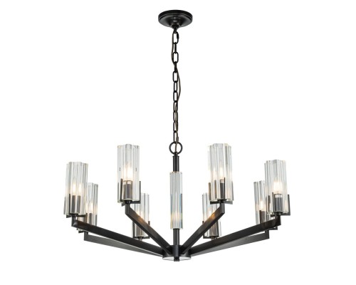 Подвесная люстра Belfast Malone 6035-8 BL CL Черный / Стекло