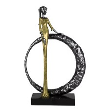 Статуэтка настольная ArtHomeDecor PRETTY WOMAN 7404 BLACK & GOLD