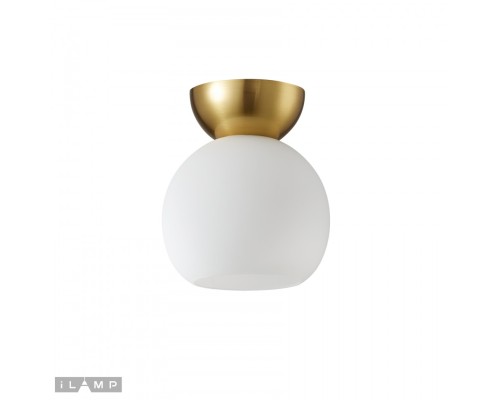 Светильник потолочный iLamp Mono C6079-1 GD+WH